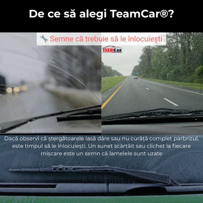 Ștergător lunetă auto TEAMCAR® 11" cu 10 adaptoare universale - 221.ro