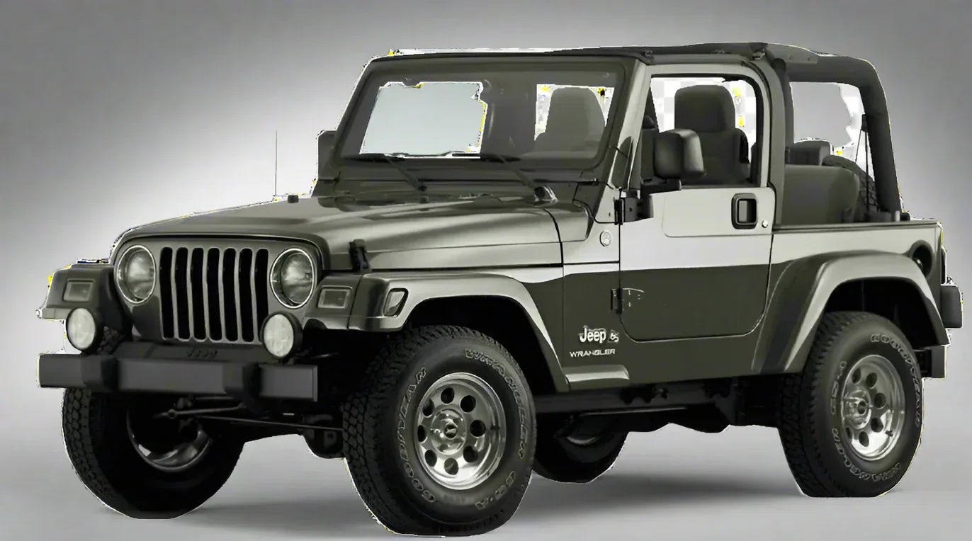 Covorase Auto TeamCar® Tip Tavita Compatibile Jeep Wrangler TJ (1997–2006) Negru - 221.ro