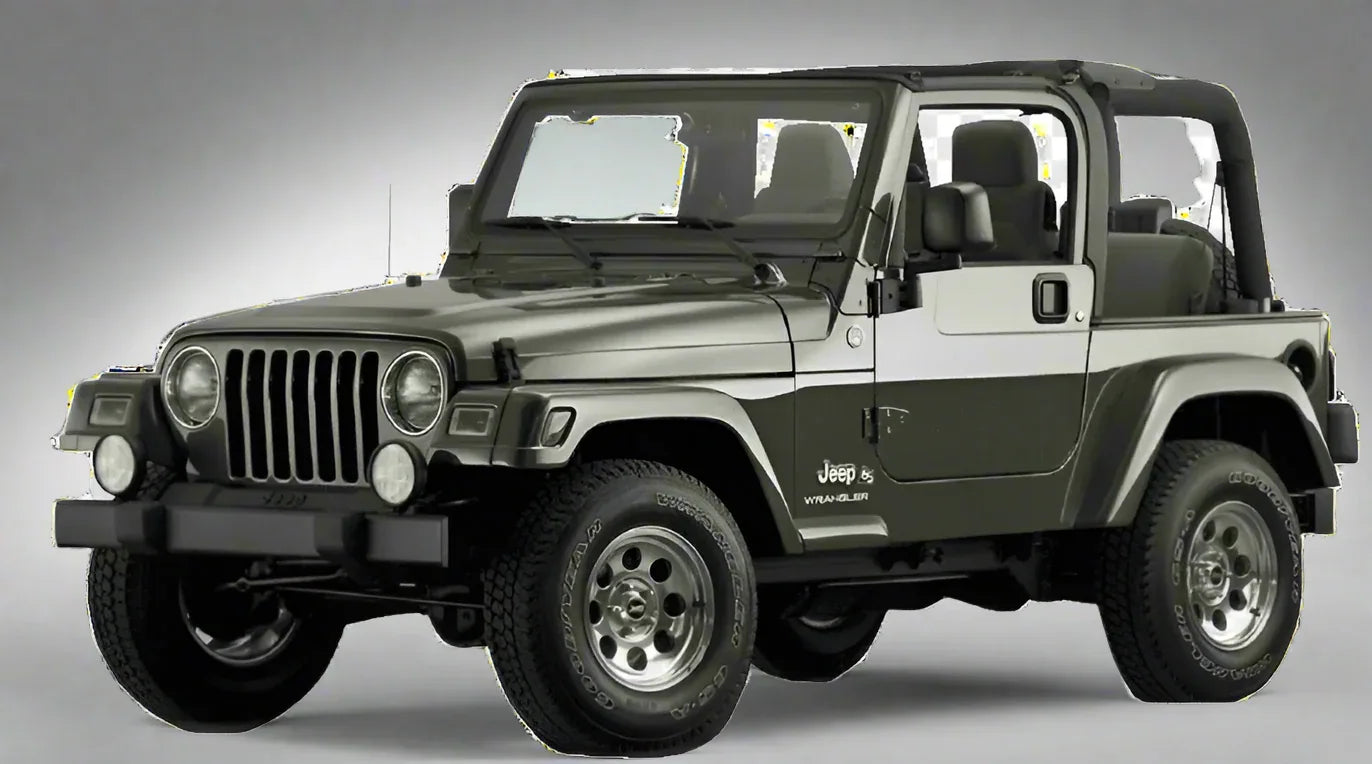 Jeep Wrangler TJ Covorase Auto TeamCar® Tip Tavita Compatibile (1997–2006) Silver - 221.ro