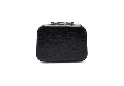Geanta cosmetica cu oglinda, Naimeed D268, culoare Negru, 14 x 20 x 7 cm