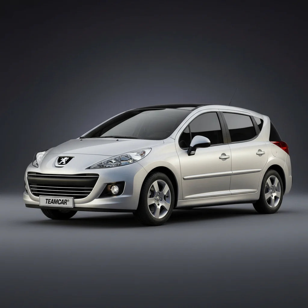 Covorase Tip Tavita Compatibile Peugeot 207 SW (2009-2012)-Black