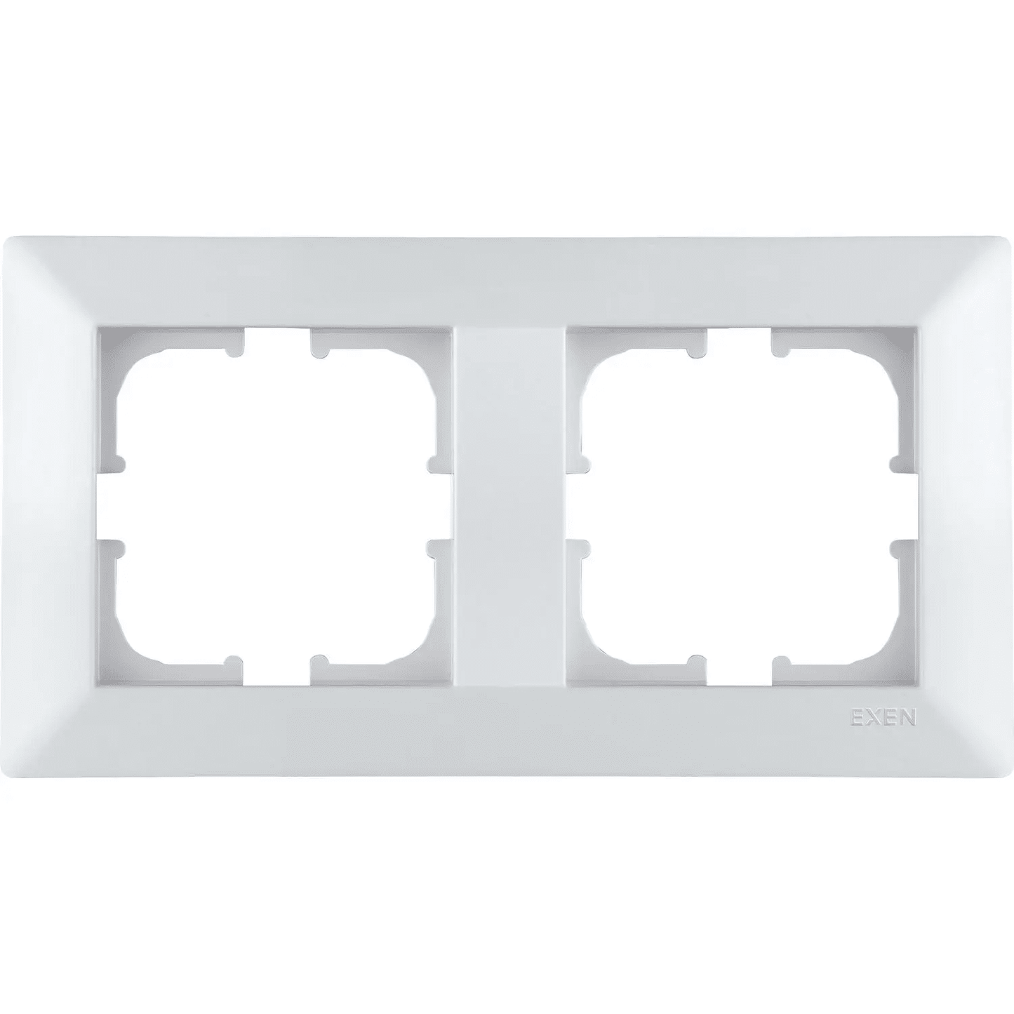 Rama pentru priza dubla ODAK EXEN, alb / 210-010000-102