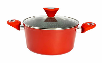 Set oale 9 piese, material aluminiu, interior granit, compatibil inductie / ZLN 3260