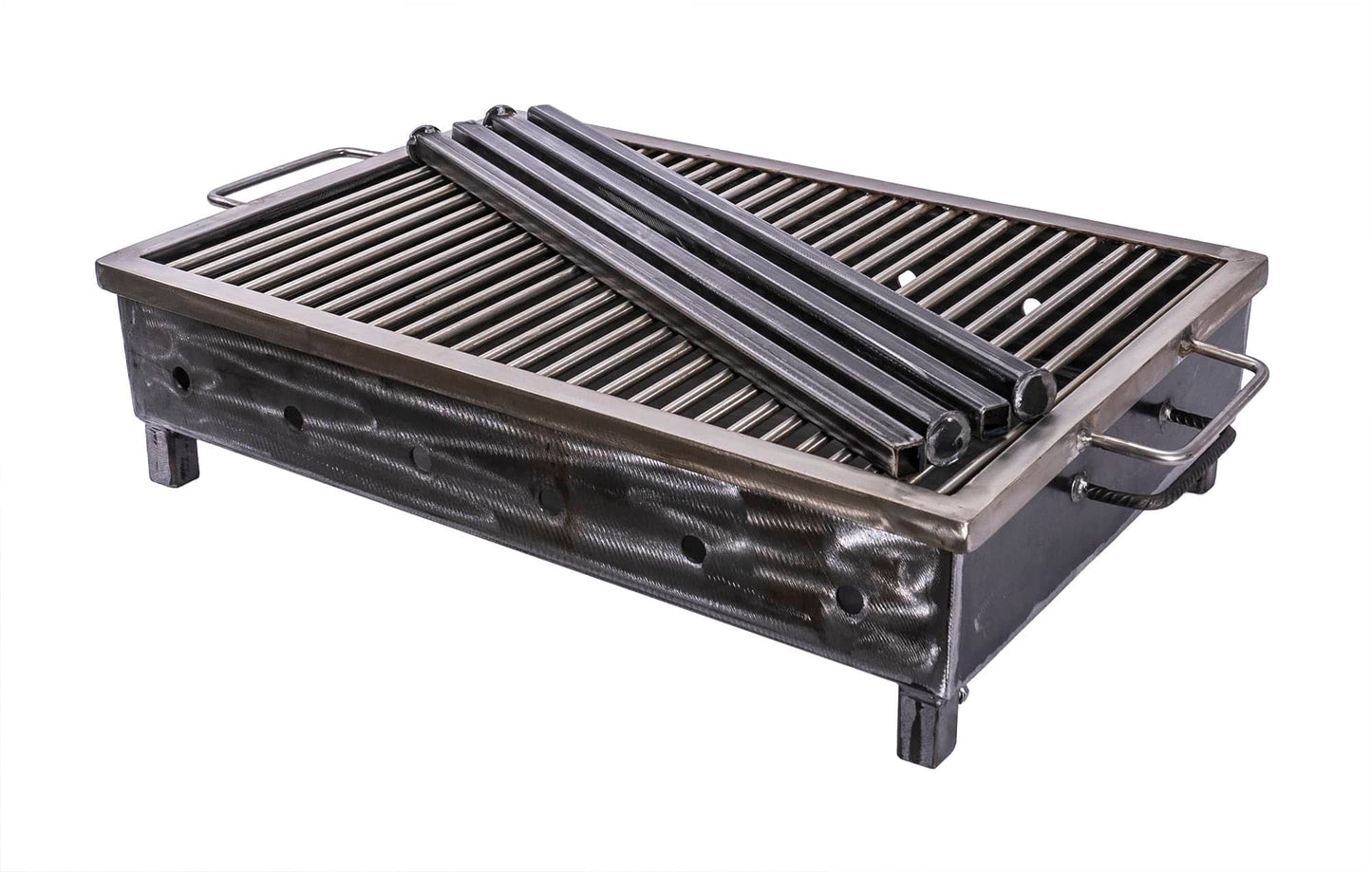 Gratar metalic pe carbuni cu sita din inox 60X40mm / ZTS 5484