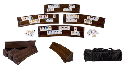 Joc de remi din lemn masiv, semirotund / ZTS 5509