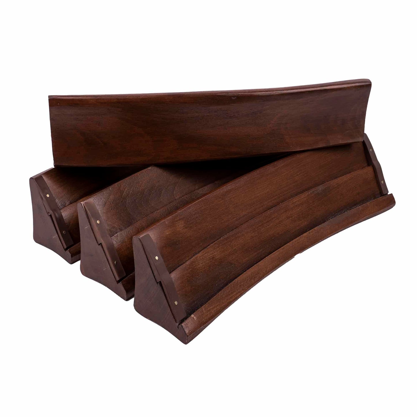 Joc de remi din lemn masiv, semirotund / ZTS 5509