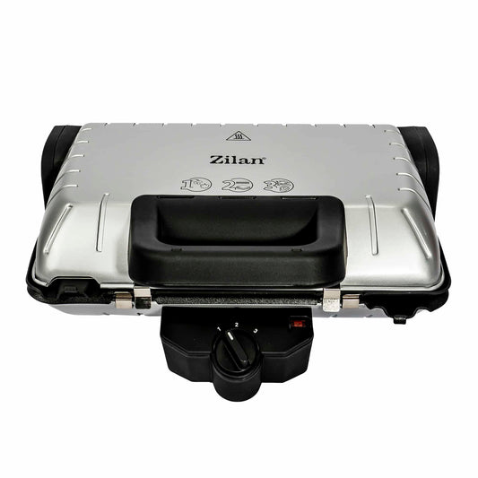Gratar electric, putere 1600 W, termostat reglabil, placi antiaderente / Zilan ZLN 4021