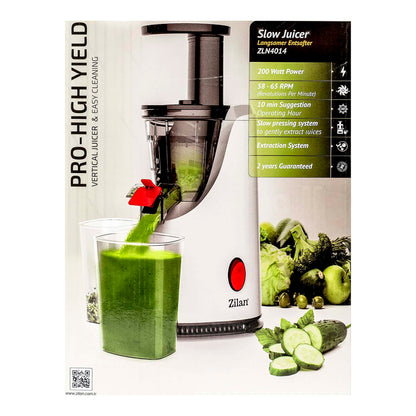 Storcator de fructe si legume, putere 200 W, recipient suc 600 ml, recipient pulpa 600 ml,  Functie Reverse / ZLN 4014