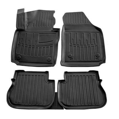 Set covorase auto cauciuc tip tavita pentru vw caddy iii (2k) life (4 portiere) (2003-2020)