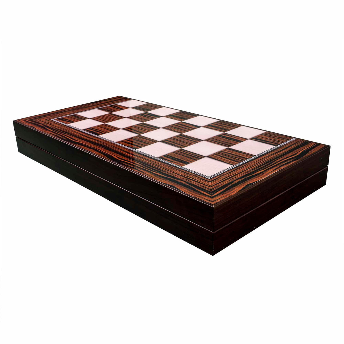 Joc de table din lemn lacuit 50x50 cm, abanoz / 987-6 - 221.ro