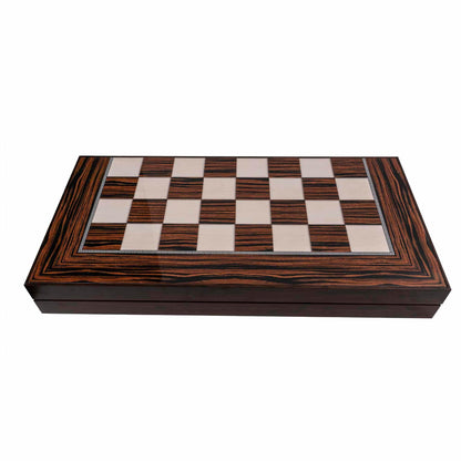 Joc de table din lemn lacuit 50x50 cm, abanoz / 987-6 - 221.ro