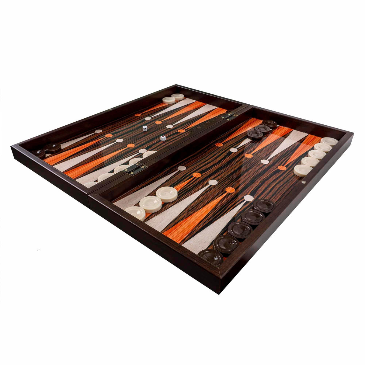 Joc de table din lemn lacuit 50x50 cm, abanoz / 987-6 - 221.ro