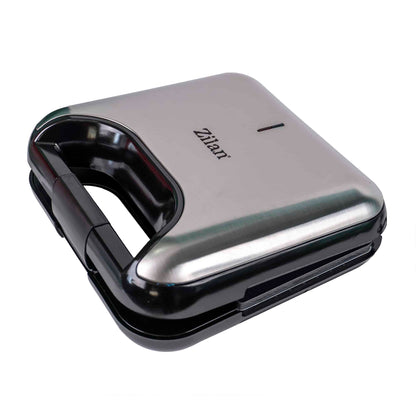 Sandwich-maker 5 in 1, putere 800 W, 5 tipuri de placi grill, culoare Negru/Inox / ZLN 3932