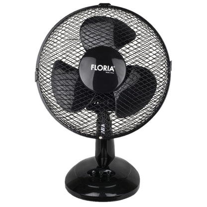 Ventilator de birou Floria, Diametru 26 cm, Putere 25 W, 2 viteze, Functie oscilare / ZLN 1211