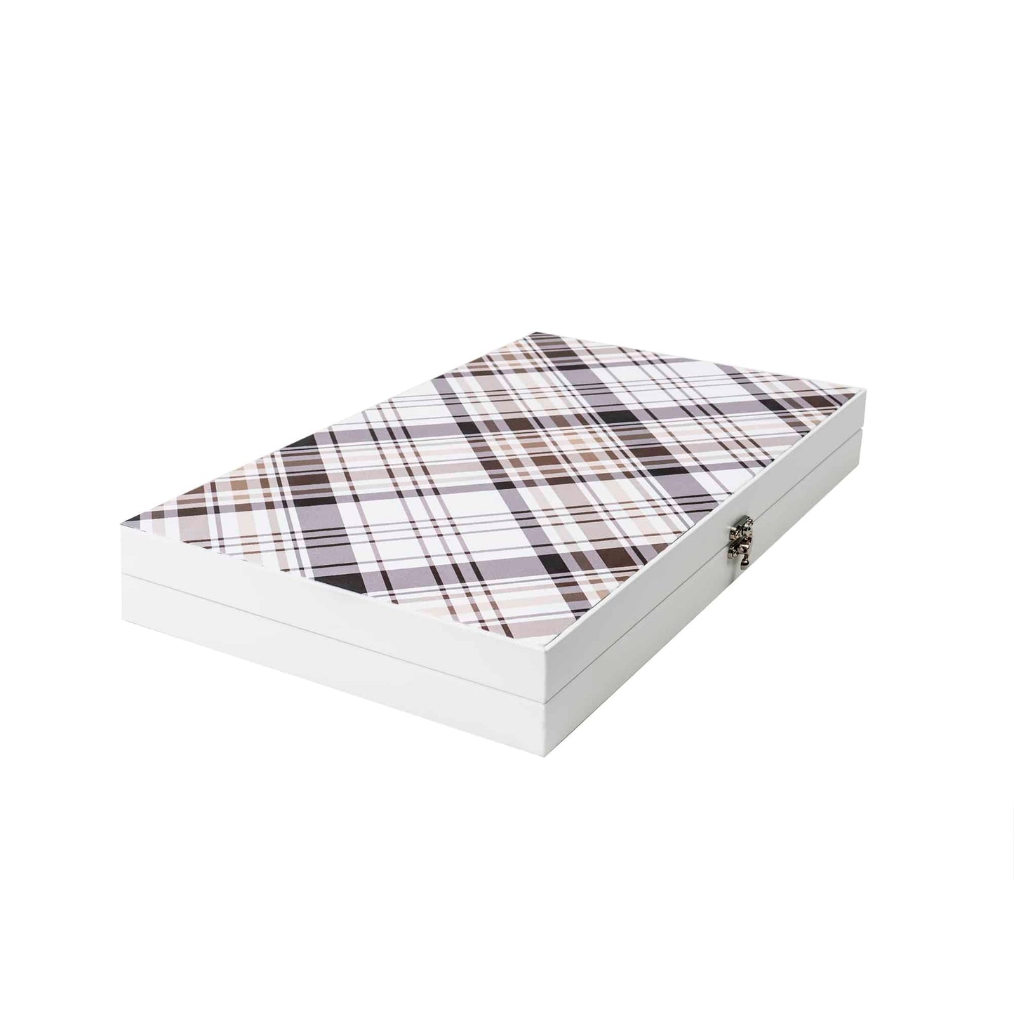 Joc de table din piele ecologica 48x48cm, alb / ZTS 5512-2