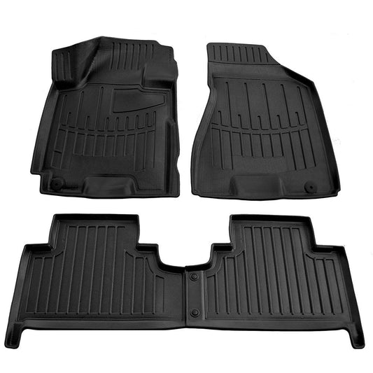 Set covorase auto cauciuc tip tavita  pentru kia sportage (je) (2004-2010)