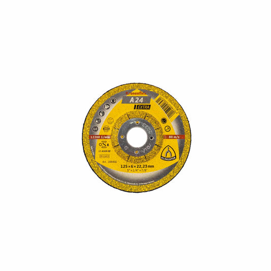 Disc de polizare Klingspor A 24 Extra, 125x6x22.23mm / EXT 188466