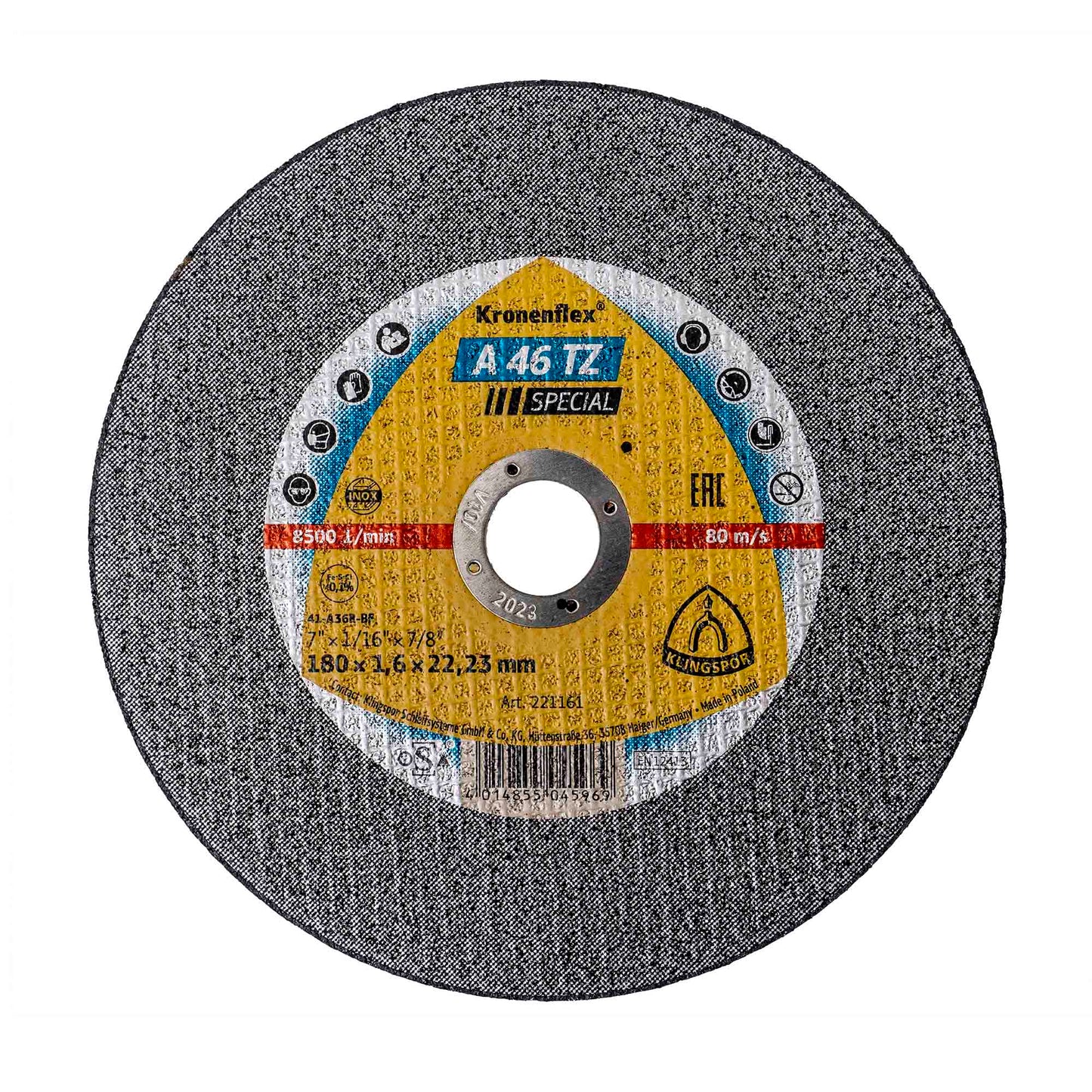 Disc debitare Klingspor A 46 TZ Special, 180x1,6x22.23mm / D 130312