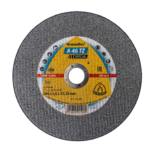 Disc debitare Klingspor A 46 TZ Special, 180x1,6x22.23mm / D 130312