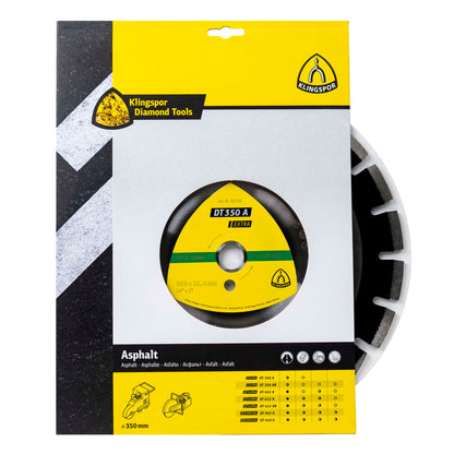 Disc diamantat de debitare Klingspor DT 350A Extra, 350x25.4mm, 21segmenti / EXT 337730