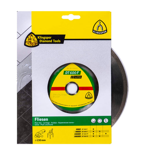 Disc diamantat de debitare Klingspor DT 600 F Supra, 230x22.23mm / EXT 325372