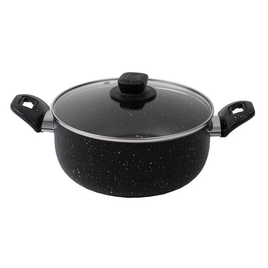 Oala cu capac sticla, 24cm, capacitate 3L / ZLN 1983