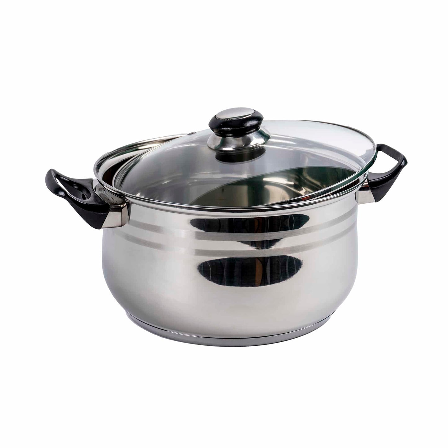 Set oale inox 12 piese, compus din 4 x oale, 1x cratita cu coada, 1x tigaie si 6x capace sticla / ZLN 4038