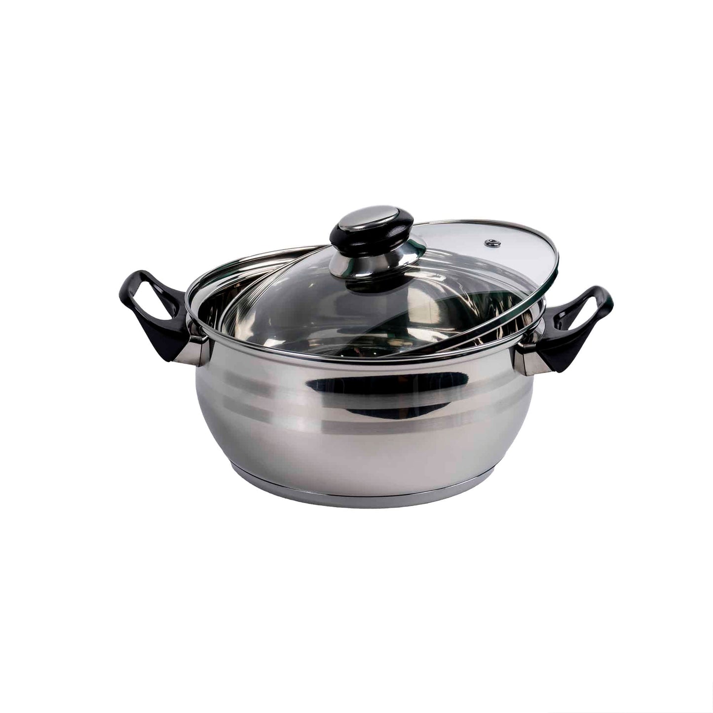 Set oale inox 12 piese, compus din 4 x oale, 1x cratita cu coada, 1x tigaie si 6x capace sticla / ZLN 4038