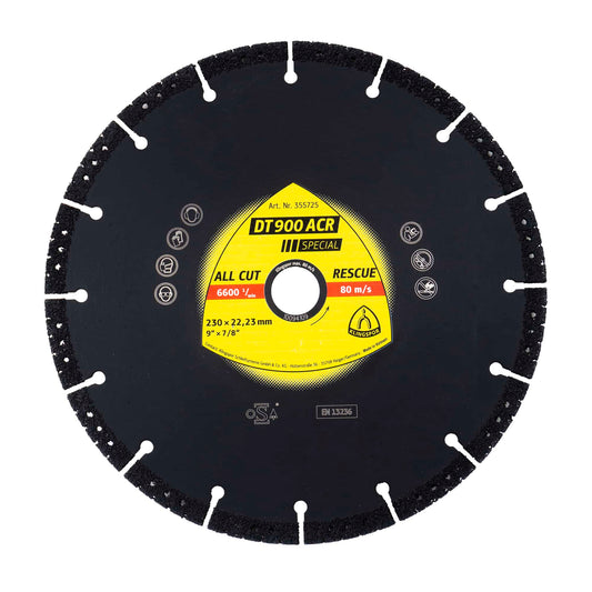 Disc diamantat de debitare Klingspor DT900 ACR 230x3.1x22.3mm / EXT 355725