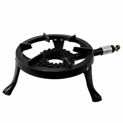 Set arzator rotund, pirostrie din fonta, (ZTS 5442)  diametru 33cm, 2.5m furtun, 2 coliere, stut butelie / SET 30042