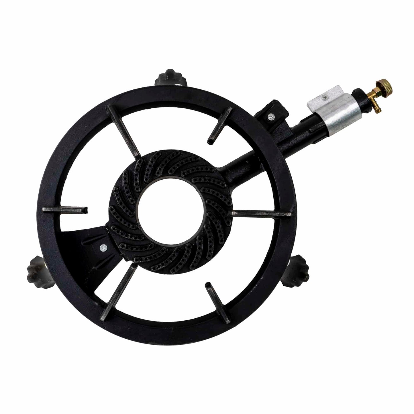 Set arzator rotund, pirostrie din fonta, (ZTS 5442)  diametru 33cm, 2.5m furtun, 2 coliere, stut butelie / SET 30042