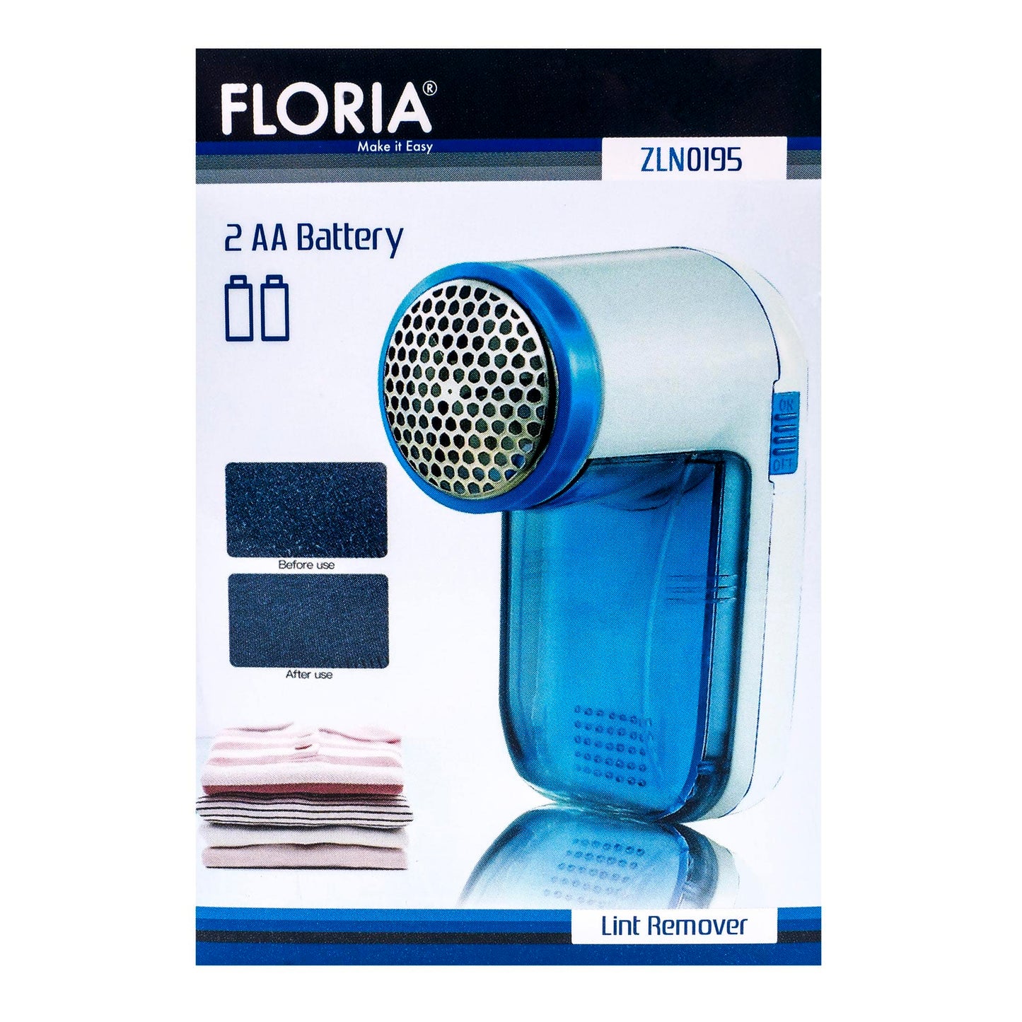 Aparat de curatat scame, alb-bleu / ZLN 0195