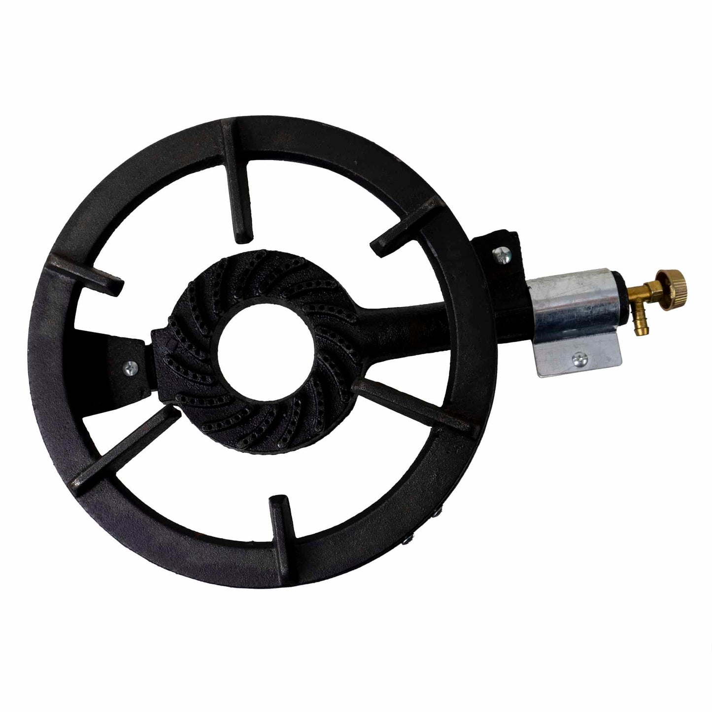 Set arzator rotund, pirostrie din fonta, (ZTS 5443) diametru 28cm, 2.5m furtun, 2 coliere, stut butelie / SET 30043