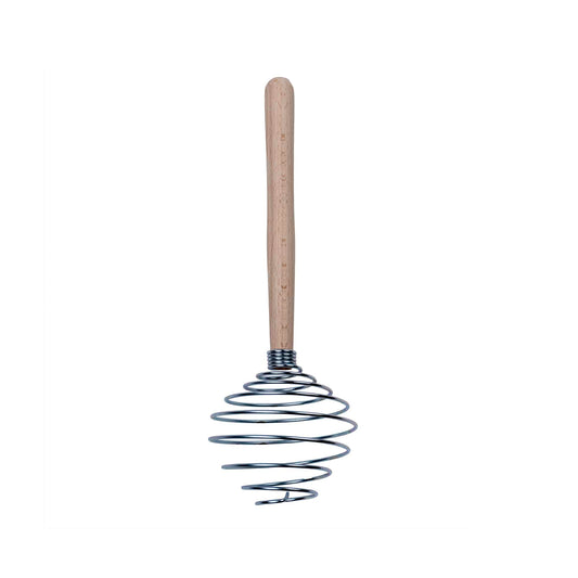 Tel de bucatarie tip spirala, din metal si lemn (mic) / 1411