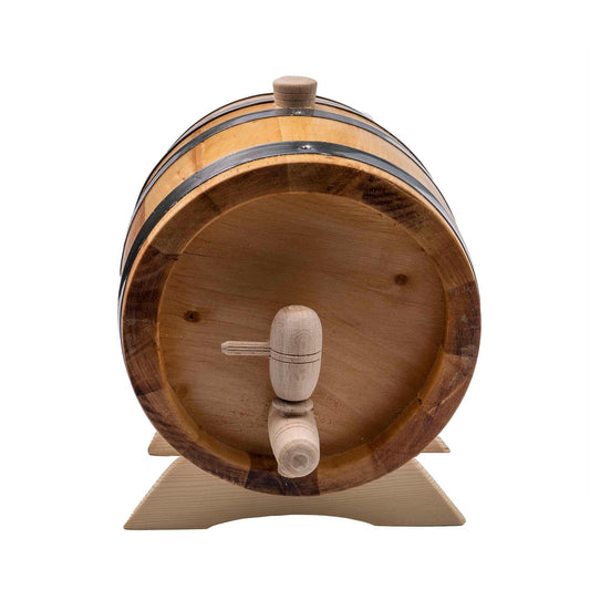 Butoi pentru decor, din lemn masiv de arin, capacitate 3L / EXT 7207 - 221.ro