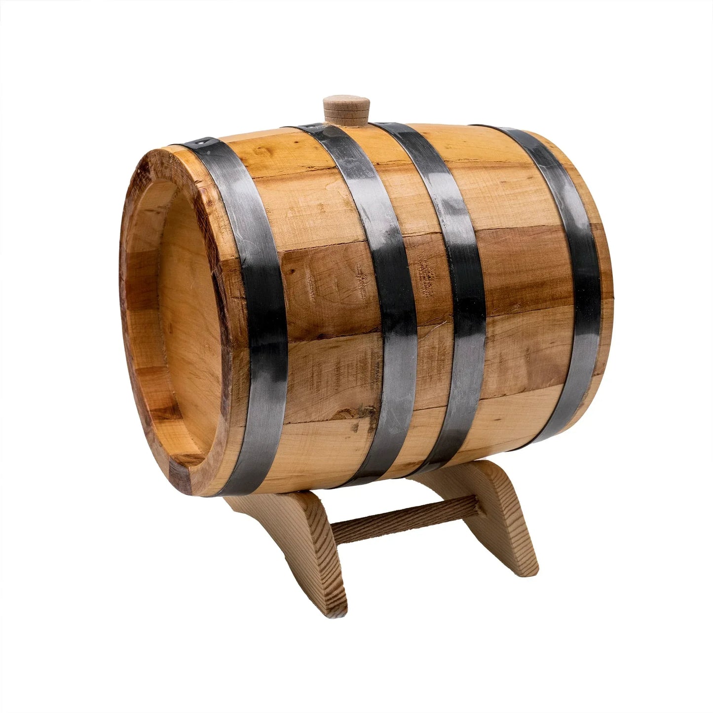 Butoi pentru decor, din lemn masiv de arin, capacitate 3L / EXT 7207 - 221.ro