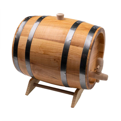 Butoi pentru decor, din lemn masiv de arin, capacitate 5L / EXT 7208 - 221.ro