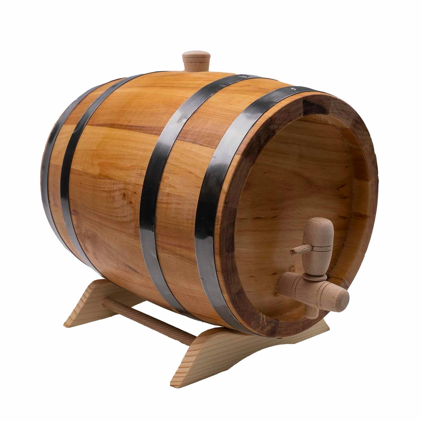 Butoi pentru decor, din lemn masiv de arin, capacitate 5L / EXT 7208 - 221.ro