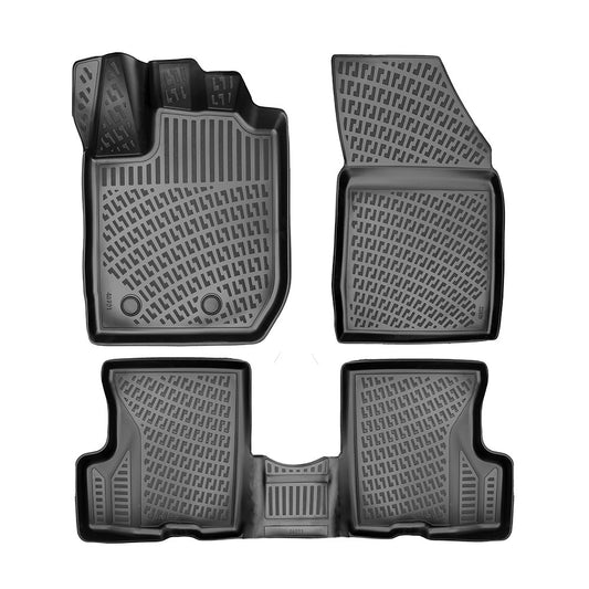 Set covorase auto cauciuc tip tavita pentru dacia duster 4x2 (hm) facelift 2022-