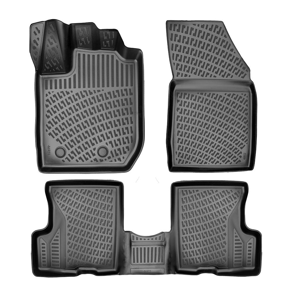 Set covorase auto cauciuc tip tavita pentru dacia duster 4x4 (hm) facelift 2022-
