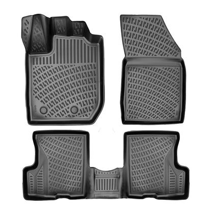Set covorase auto cauciuc tip tavita pentru dacia duster 4x4 (hm) facelift 2022-