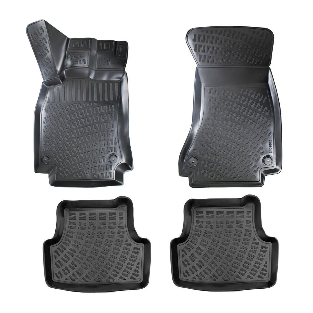 Set covorase auto cauciuc tip tavita pentru audi a4 b8 (8k) 2008-2016