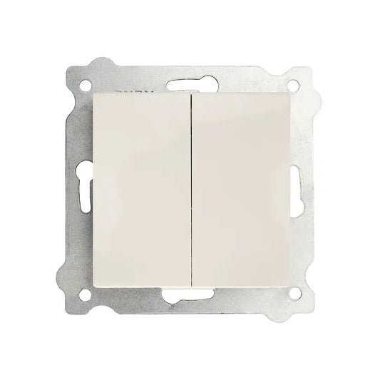 Intrerupator dublu 10A, 250V EXEN alb / 290-000102-202