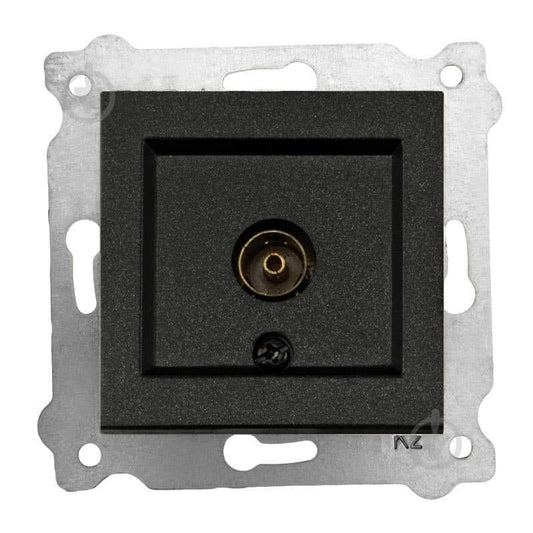 Priza TV incastrata, EXEN negru / 290-001403-257