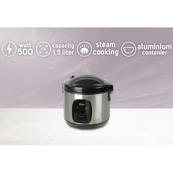 Aparat pentru gatit alimente la abur, capacitate 1.5L, putere 500W, sistem anti-alunecare / ZLN 2793 - 221.ro