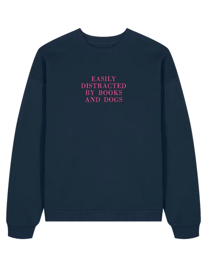 Distracted sweatshirt bookish