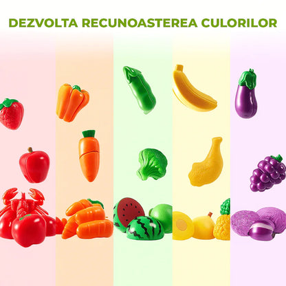 Set de Joaca Educativ cu Alimente pentru Copii, Fructe
