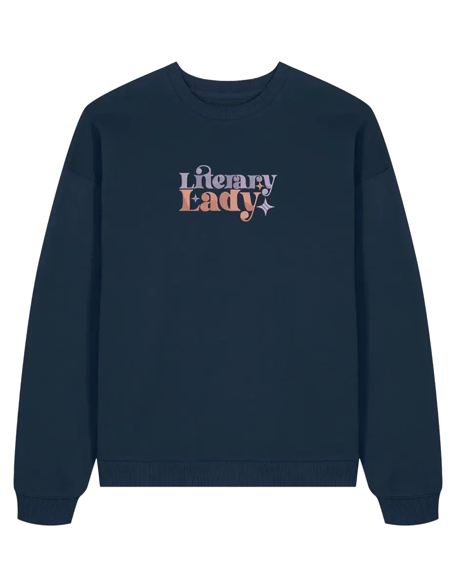 Lady sweatshirt bookish