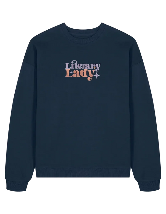 Lady sweatshirt bookish