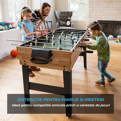 Masa de Joc 10-in-1, Biliard, Foosball, Ping Pong, Shuffleboard, Sah, Table